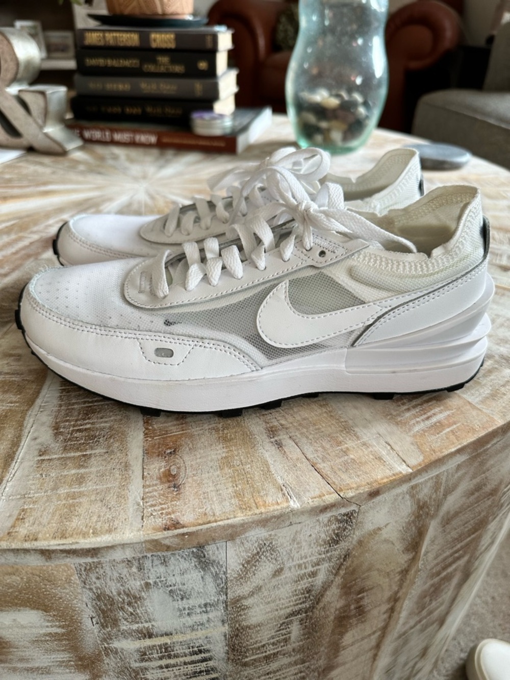 Nike White & Light Gray Low-Top Sneakers